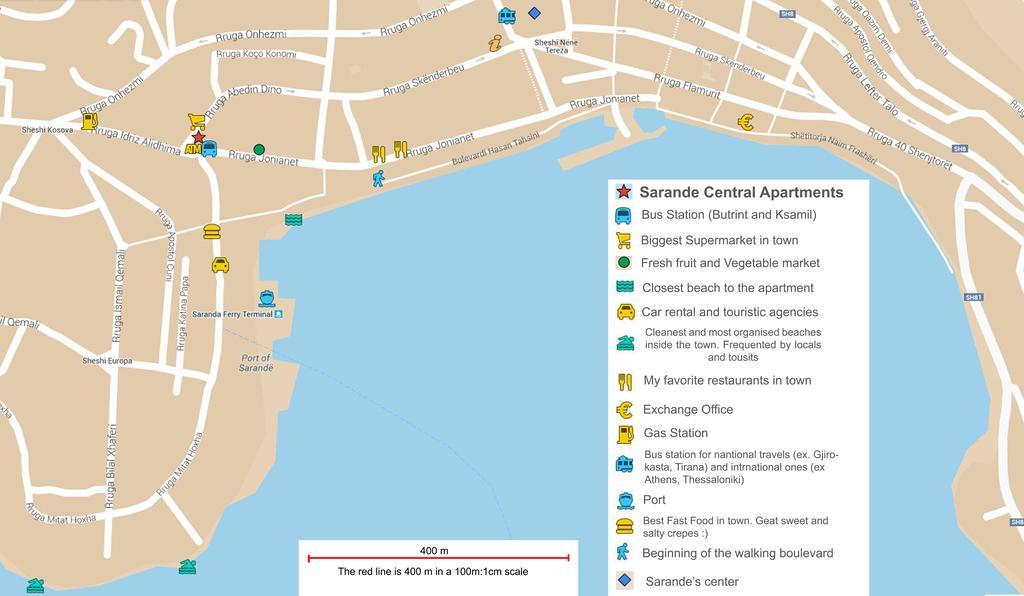 Work-Friendly Central Apartments, Saranda Chambre photo
